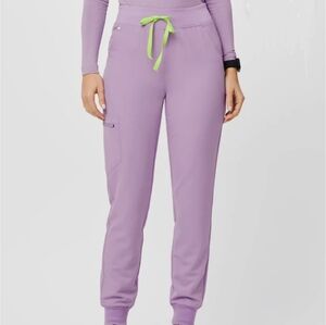 FIGS Women's High Waisted Zamora Scrub Jogger Pants Sz S - Light Purple